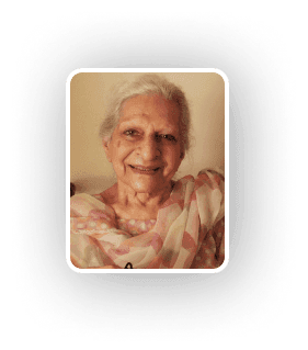 An old-woman smiling